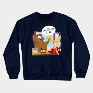 Bigfoot buys some Roadtrip Snacks Crewneck Sweatshirt